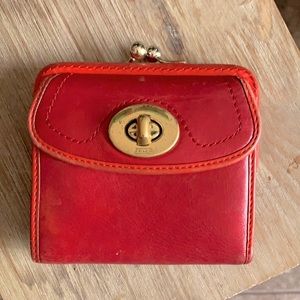 Coach turn lock wallet